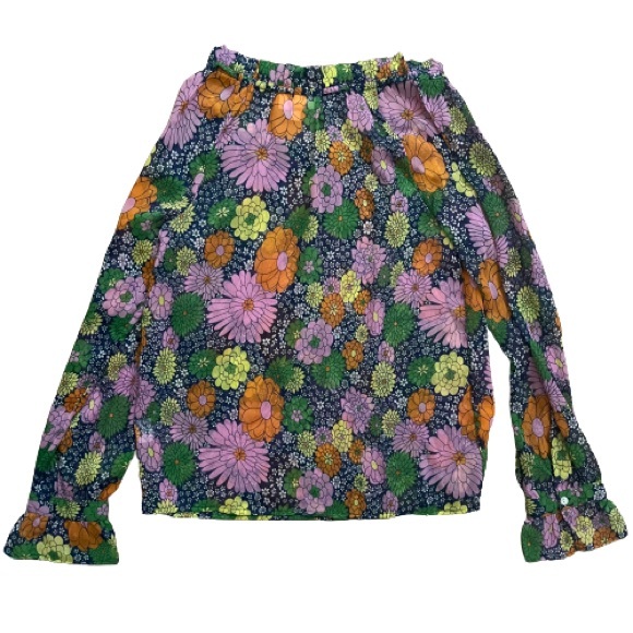 ModCloth Proven Groovy Sheer Blouse - Picture 5 of 7